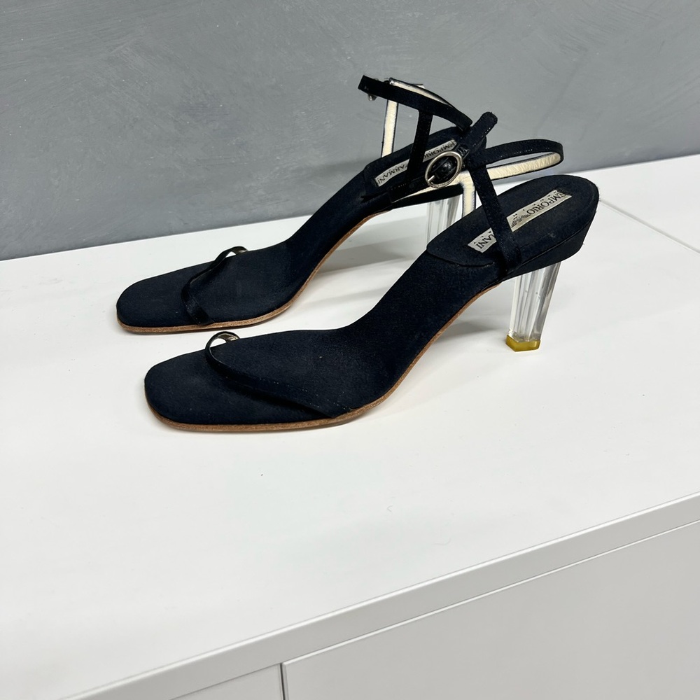 Emporio Armani Black Clear Heels